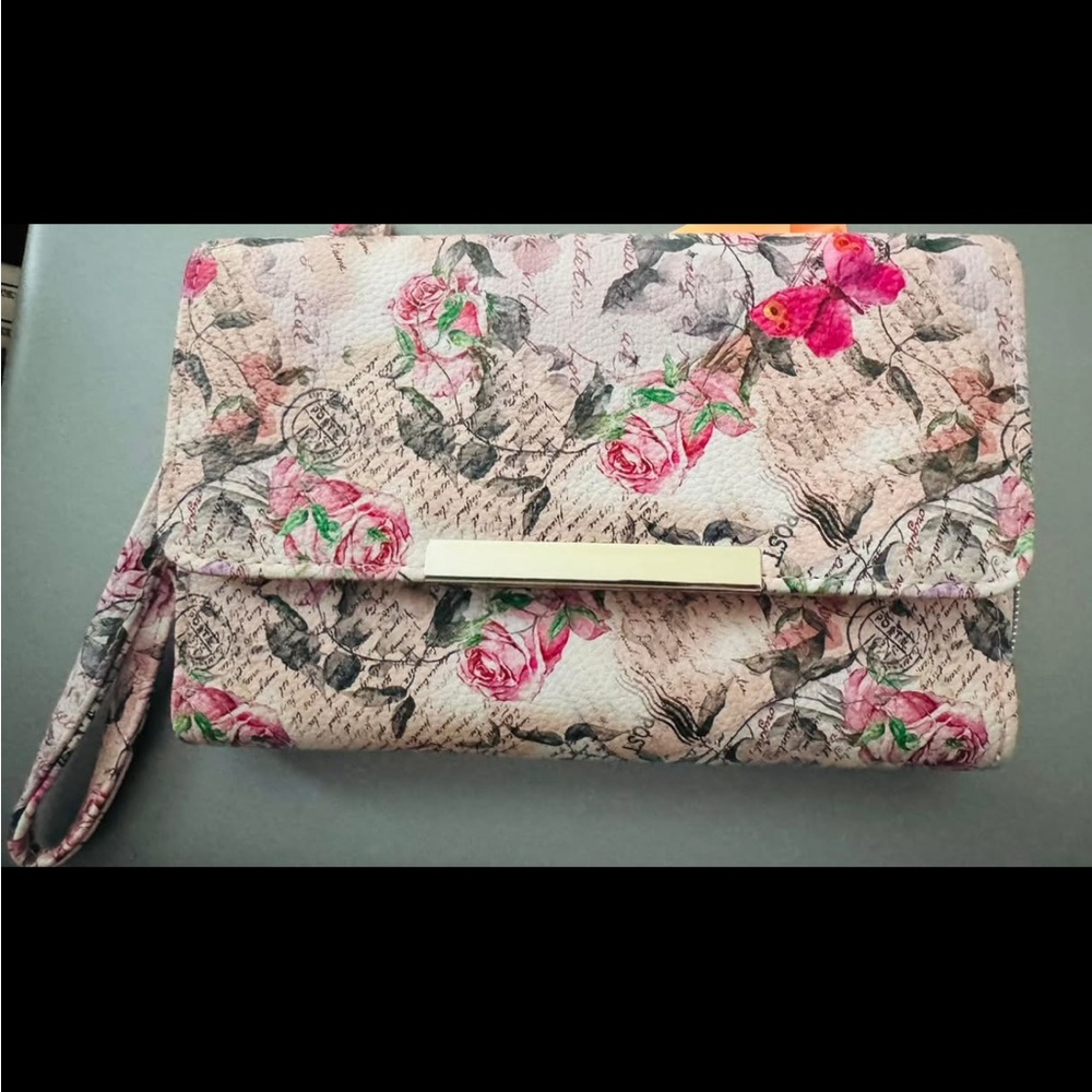 Floral Clutch wristlet